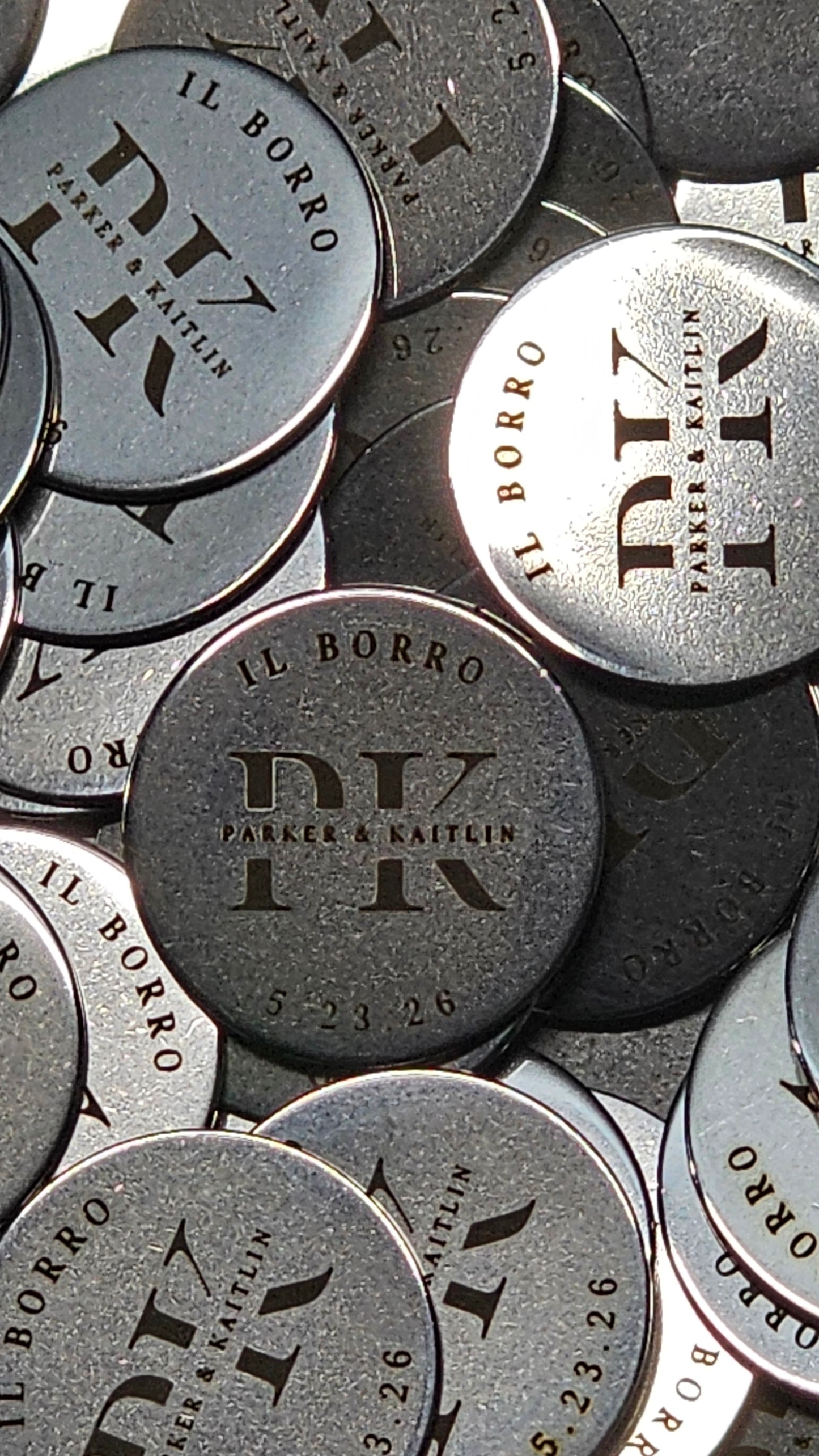 Engraved Stainless Steel Tokens