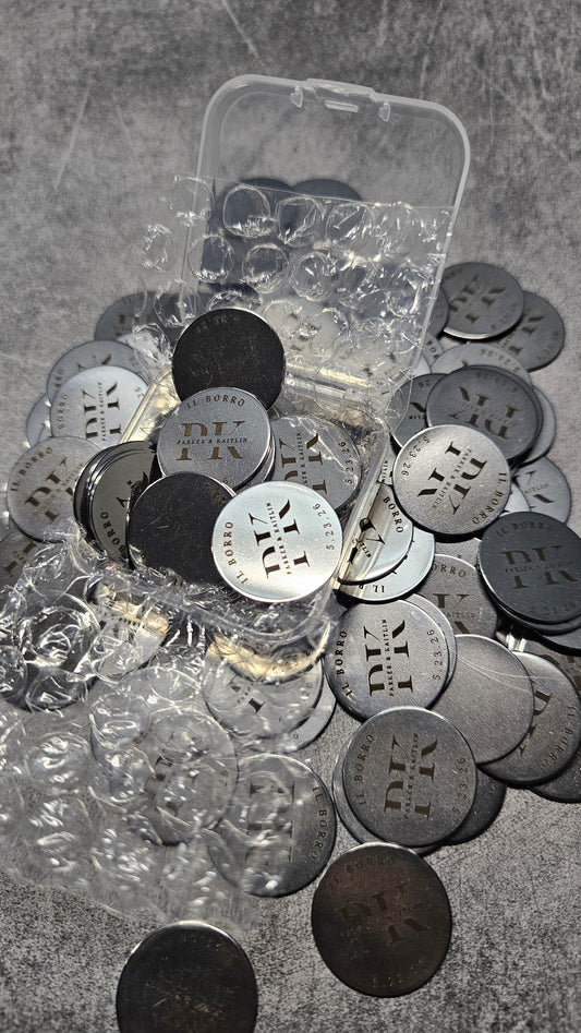 Engraved Stainless Steel Tokens